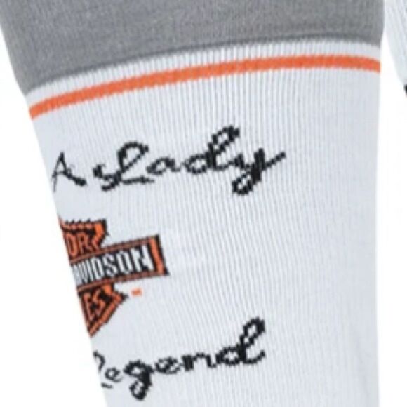 Harley-Davidson Socks, “Don’t Be A Lady Be A Legend”, 2 Pairs, Size L, NWT - Picture 2 of 5